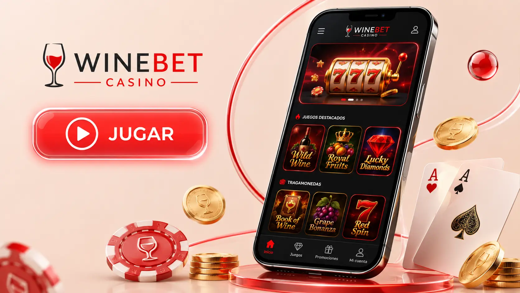 Catálogo de Juegos en WineBet Casino Online